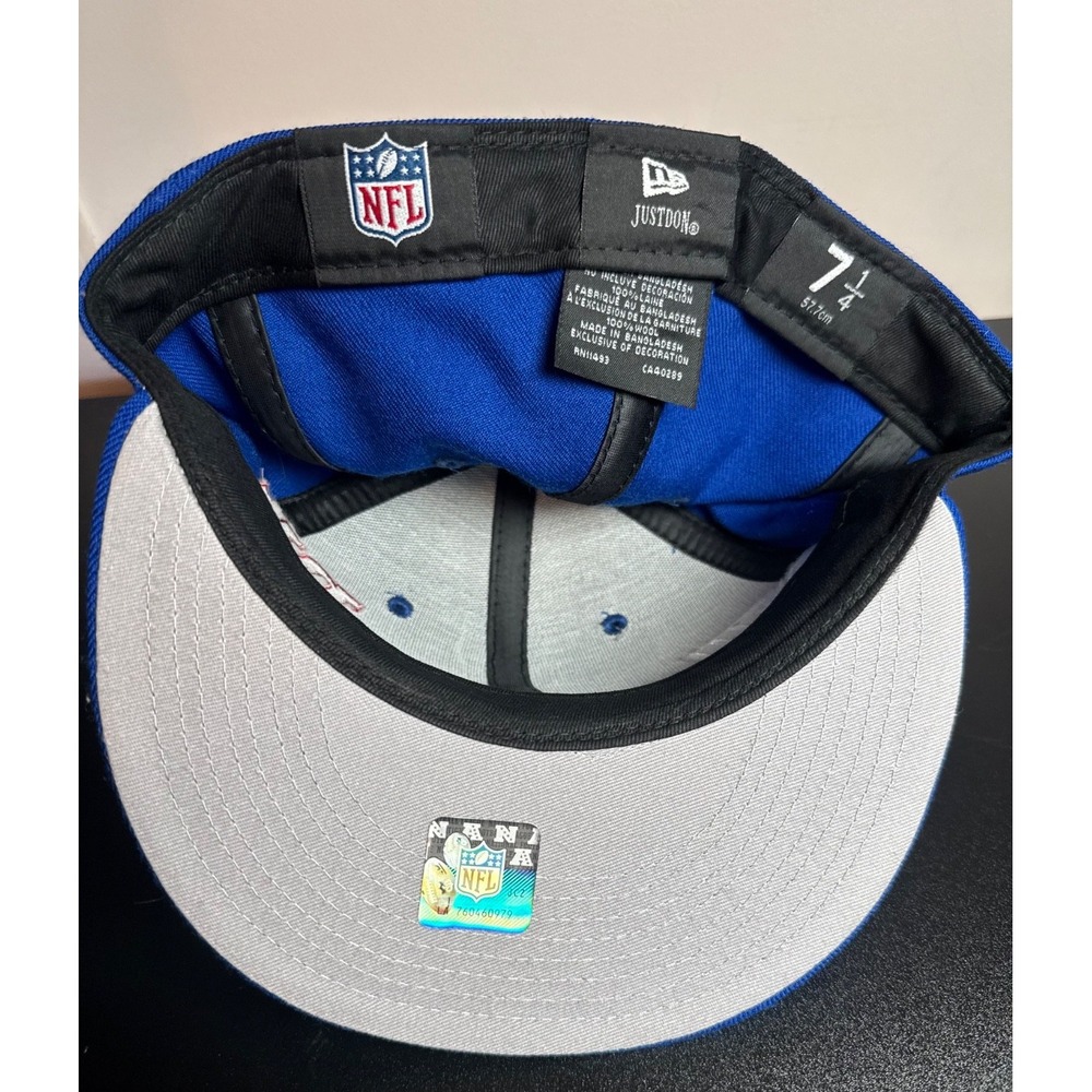 NWT | NFL NY GIANTS New Era Just Don Fitted Cap Hat Size 7.25 - Picture 2 of 5